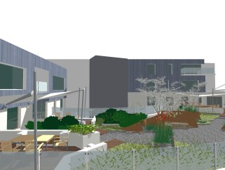 现代庭院景观草图大师模型，庭院景观sketchup模型下载