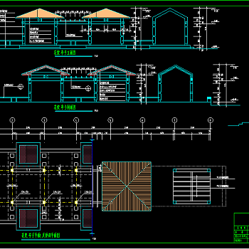 现代观赏花架亭cad竣工图，花架亭cad施工图下载