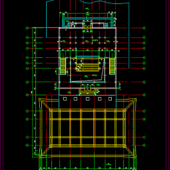 华藏寺大雄宝殿cad建筑施工图，寺庙cad竣工图下载