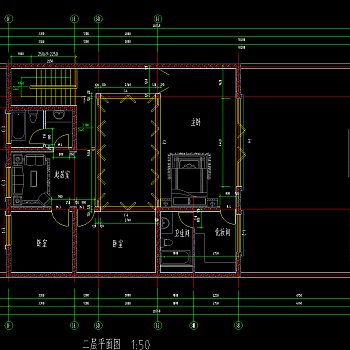 北方四合院建筑施工图，四合院CAD建筑图纸下载