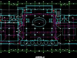 某地4层框架结构酒店电气设计CAD施工图，酒店电气设计CAD图纸下载