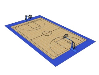 篮球馆草图大师模型，篮球馆SU模型下载