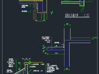最新墙面节点CAD施工图，墙面节点CAD建筑图纸下载