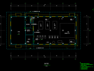 兰州中川机场制冷站全套施工图，电气CAD施工图纸下载