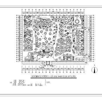 生态餐厅平面图CAD图纸下载