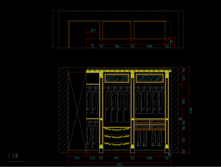原创常用全屋定制柜子类CAD图纸，柜子CAD施工图纸下载