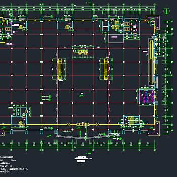 现代4层商场建筑设计图，商场CAD施工图纸下载