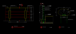 栏杆全套详细的CAD图库，栏杆CAD设计图纸下载
