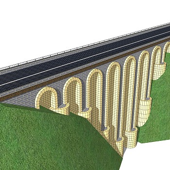 现代桥梁草图大师模型下载，sketchup桥梁su模型分享