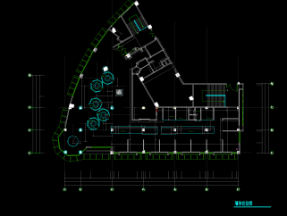 沙县上岛餐厅CAD施工图，餐厅CAD平面布置图下载