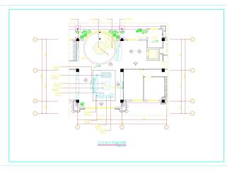 客厅CAD建筑设计图纸下载
