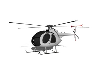 现代直升飞机免费su模型，直升机sketchup模型，直升机su素材下载