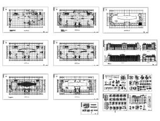 大型商场全套建筑施工图下载,商场购物中心CAD图纸