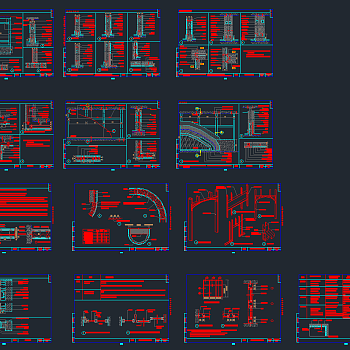 各种CAD墙面通用节点大样工程图纸，cad隔墙建筑施工图纸下载