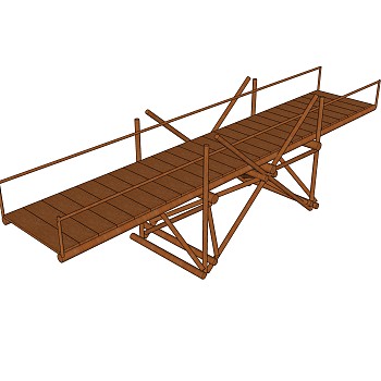 现代桥梁草图大师模型下载，sketchup桥梁su模型分享