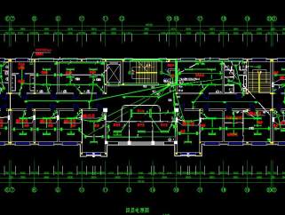 某医院内部全套电气设计cad施工图纸，医院电气建筑工程设计下载