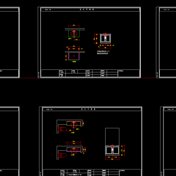 原创120款实木浴室柜CAD施工图，浴室柜CAD图纸下载