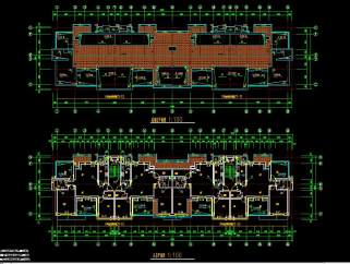 万科经典多层住宅CAD工程图，多层住宅建筑方案设计下载