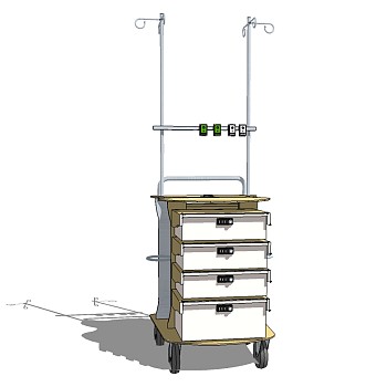 医疗设备草图大师模型，医疗设备skp模型，医疗设备su素材