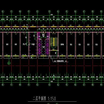 四层办公楼设计图纸，办公楼CAD建筑工程图纸下载