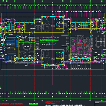 三层西班牙风格售楼处建筑施工图，售楼处CAD施工图纸下载