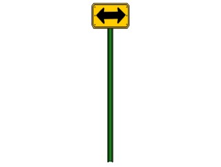 现代行使道路交通标志牌su模型下载、行使道路交通标志牌草图大师模型下载