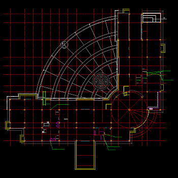 汽车营地服务楼建筑施工图，CAD施工图纸下载