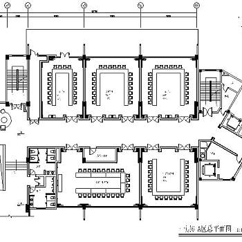 原生态中式风格茶坊室内设计施工图