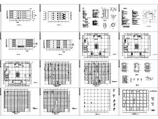 四层框架结构中型商场布局平面图下载,商场购物中心CAD图纸分享