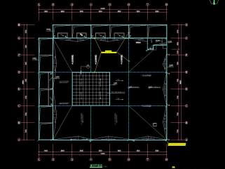 某职业高中二层食堂电气设计CAD施工图，高中食堂电气设计CAD施工图下载