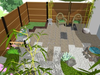 日式庭院建筑SU模型，庭院建筑SKB文件下载