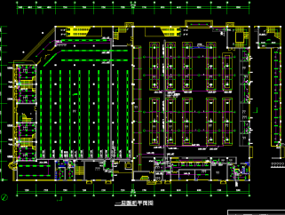 某局部四层大型超市电气设计CAD施工图，大型超市电气CAD图纸下载