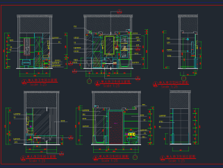 标准房卫生间立面详图，卫生间CAD节点大样图下载