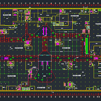 商业广场地下购物中心装修图cad施工图下载、商业广场地下购物中心装修图dwg文件下载