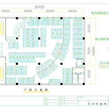 网吧装修设计方案图CAD建筑图纸下载