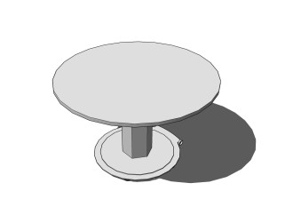  现代 桌子草图大师模型， 桌子sketchup模型下载