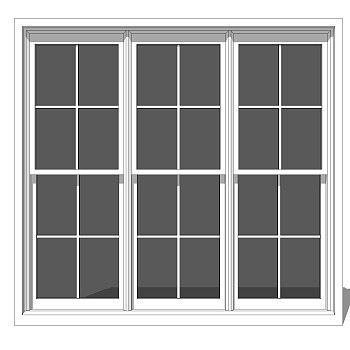 欧式窗草图大师模型,欧式窗SU模型下载