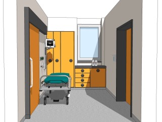 病房sketchup模型，病房草图大师模型，病房su素材下载