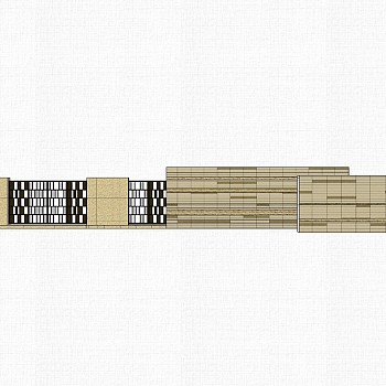 现代造型景墙草图大师模型，景墙sketchup模型免费下载