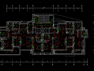 高层住宅楼电气cad全套设计施工图纸，住宅楼电气CAD工程图下载