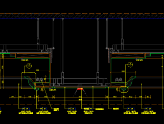 天花CAD施工图室内吊顶结构图龙骨吊顶，天花CAD施工图下载