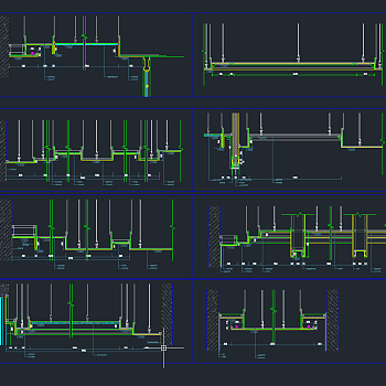 CAD天花大样图,CAD施工图纸下载