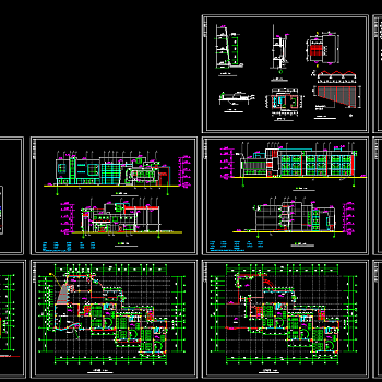 整套幼儿园CAD建筑图，幼儿园CAD图纸下载