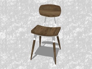 现代休闲椅草图大师模型，单人椅sketchup模型下载