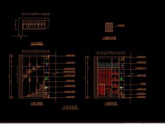 原创精心全屋定制衣柜全套CAD施工图，全屋定制衣柜CAD图纸下载
