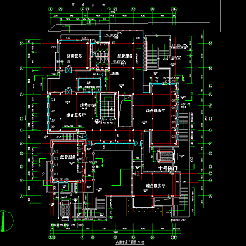 古代寺庙建筑施工图，寺庙CAD建筑图纸下载