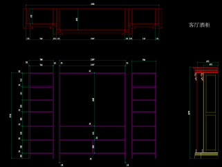 实木橱柜CAD图库橱柜设计素材，橱柜CAD设计图纸下载