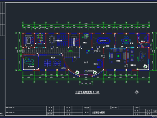 宁波天鹏集团办公CAD施工图，办公空间施工图纸下载