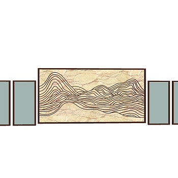 新中式景观墙草图大师模型，景观墙sketchup模型免费下载