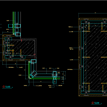 干挂湿贴大理石CAD节点图集，干挂湿贴大理石节点CAD图纸下载